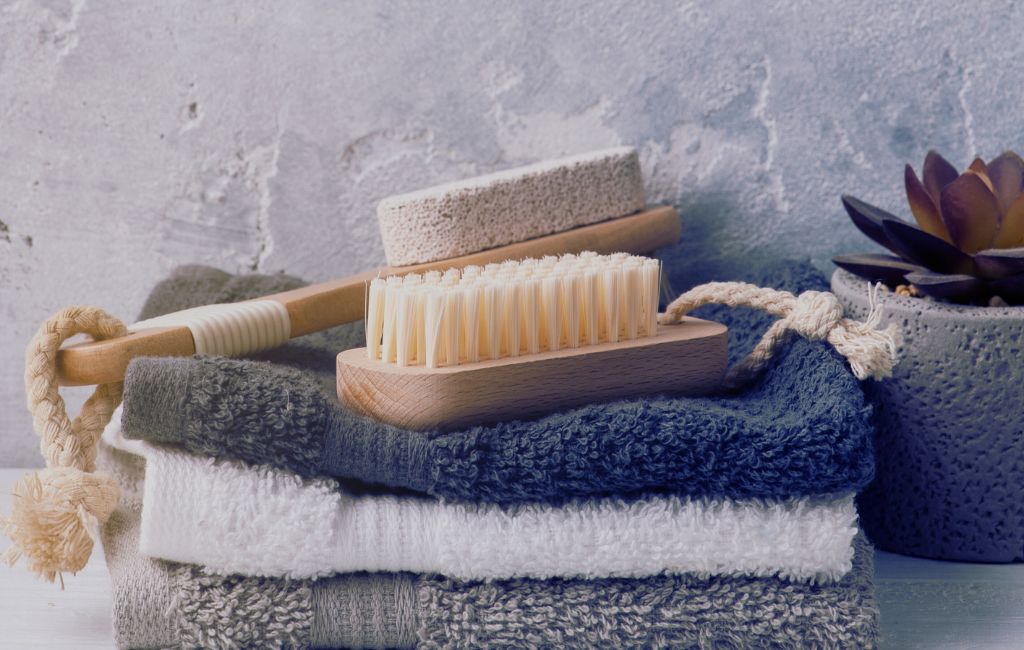 Ritual de relaxamento toalhas de banho
