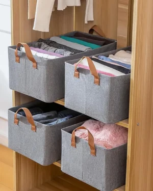 Kit 5 Cesto Caixa Organizador